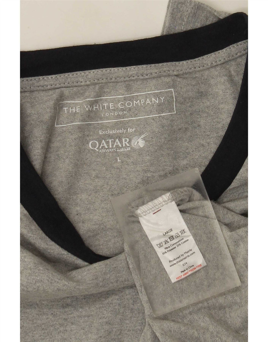 Мужской топ с длинными рукавами The White Company, большой серый полиэстер с цветными блоками