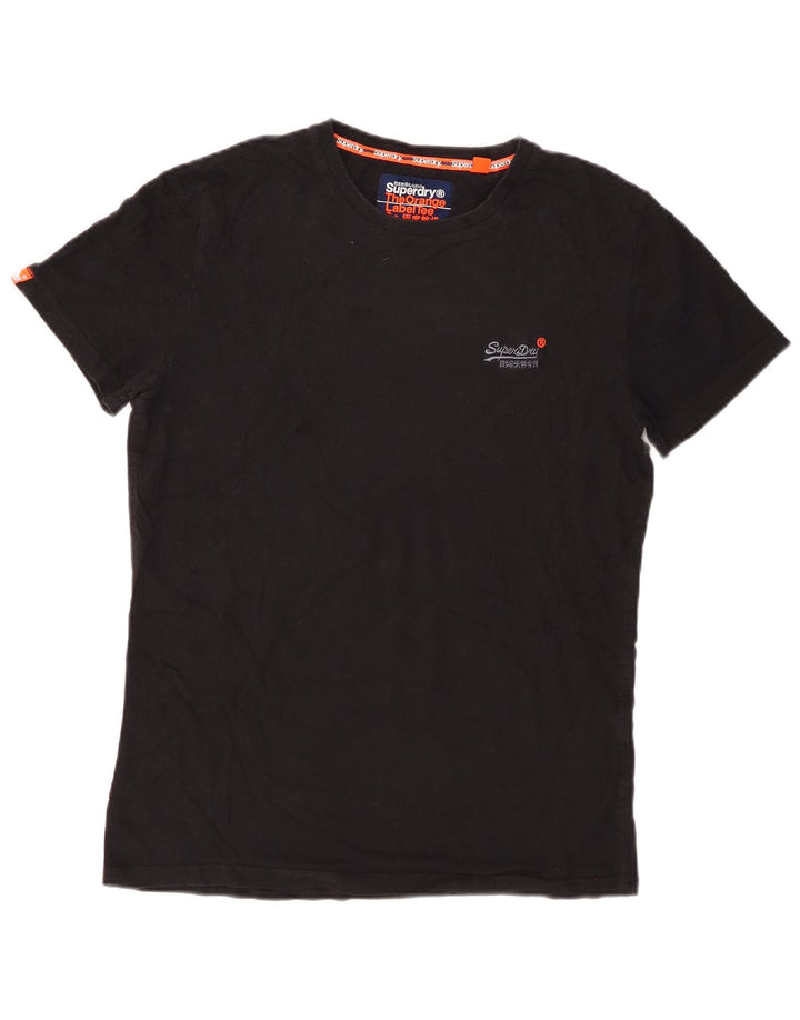 Мужская футболка Superdry, маленький черный хлопок