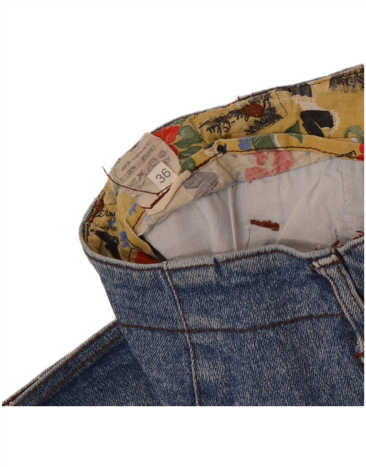 Женская джинсовая юбка на молнии IT 44 Medium W30 Синяя хлопковая