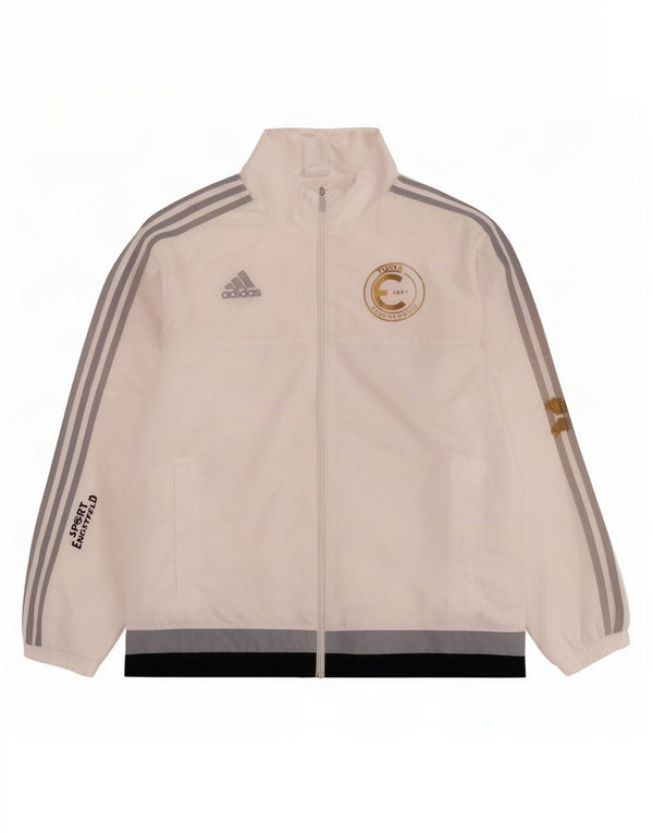 Мужской спортивный костюм Adidas с графическим рисунком, верхняя куртка, большой белый полиэстер с цветными блоками