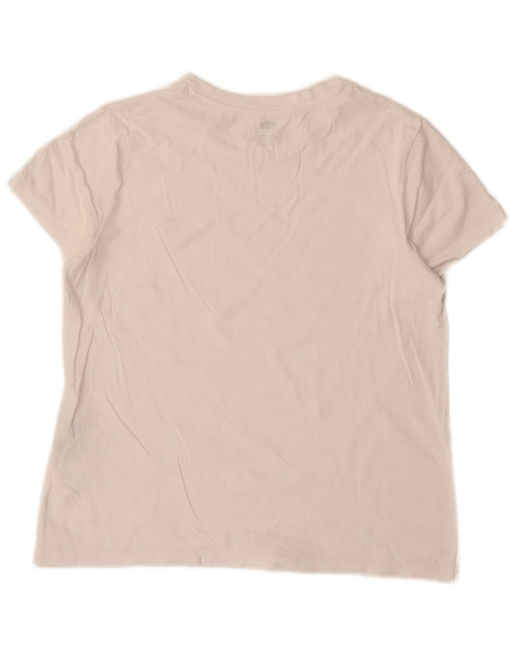Женская футболка Levi's Top UK 10, маленькая, белый хлопок