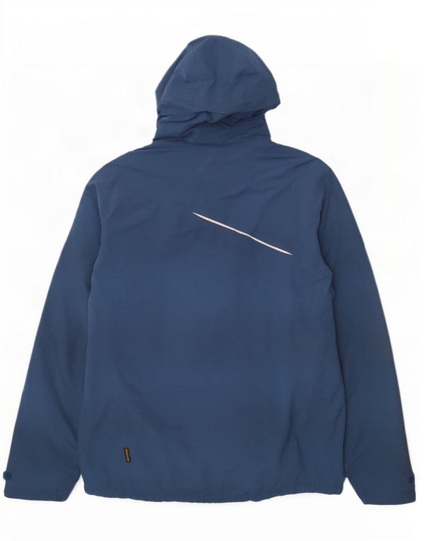 Мужская ветровка с капюшоном Jack Wolfskin UK 40/42, большая темно-синяя