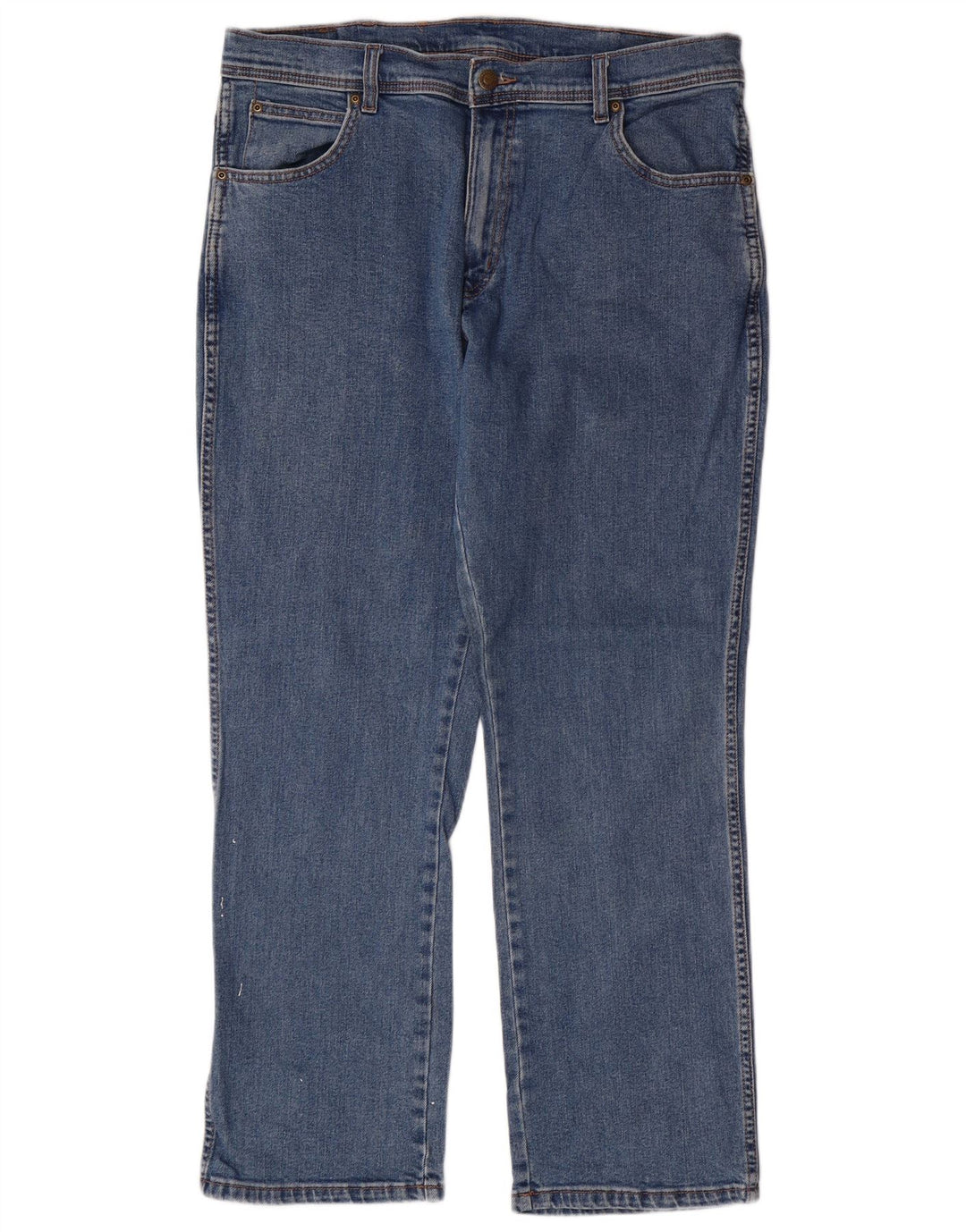 Джинсы мужские прямые WRANGLER W36 L30 синие, хлопок
