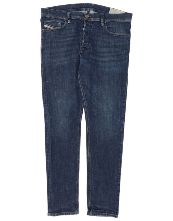 Мужские зауженные джинсы Diesel Tepphar Carrot W36 L32, синий хлопок