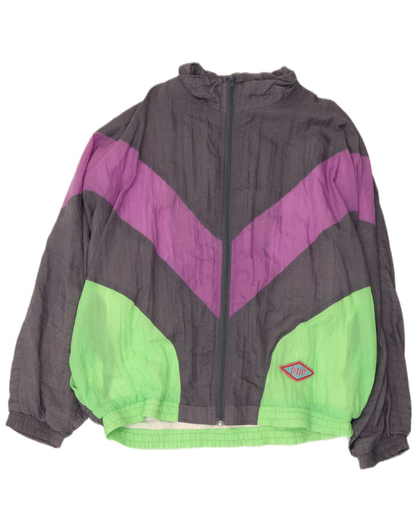 Мужской спортивный костюм CLIPPER UK 46 2XL, серый хлопок с цветными блоками