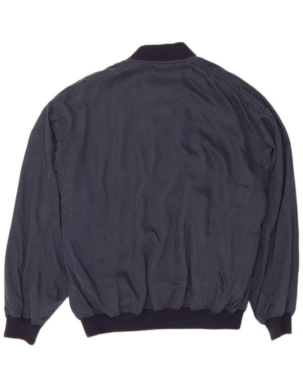 Мужской бомбер NAVIGARE UK 40, большой, темно-синий, вискоза