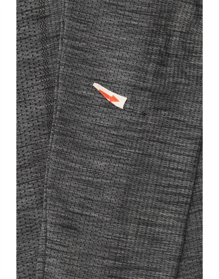 Мужской топ Under Armour Heat Gear с длинным рукавом, средний серый в крапинку