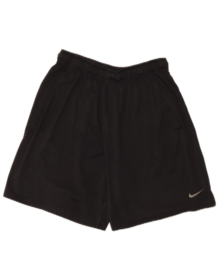Мужские спортивные шорты Nike Dri Fit, большие черные, полиэстер