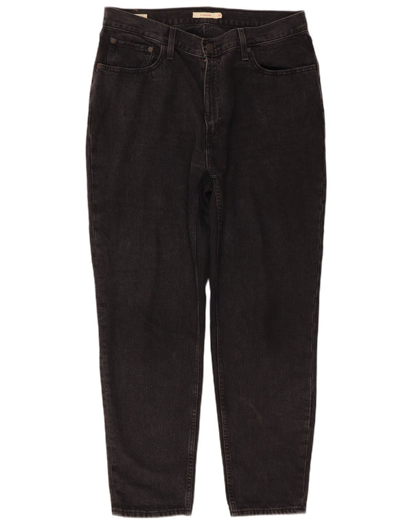 Женские зауженные джинсы Levi's Mom Jean W33 L30, черные хлопковые 90-е