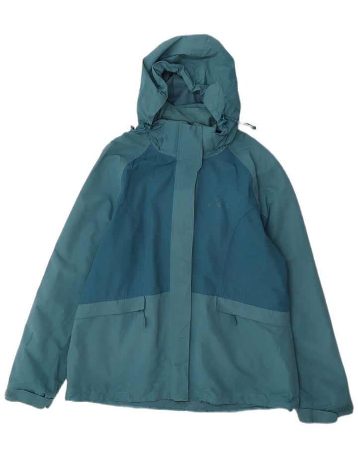 Женская дождевик с капюшоном Mountain Warehouse UK 16, большой синий полиэстер