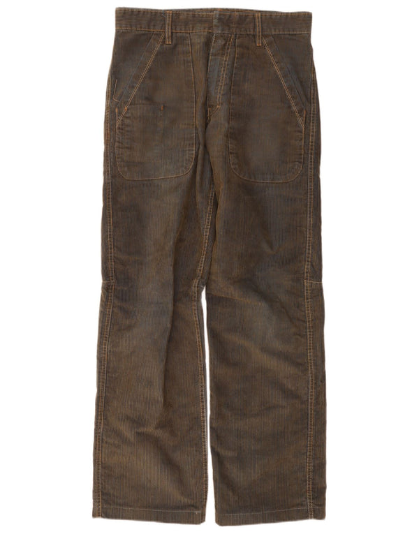 Мужские прямые вельветовые брюки Energie W31 L32 коричневые