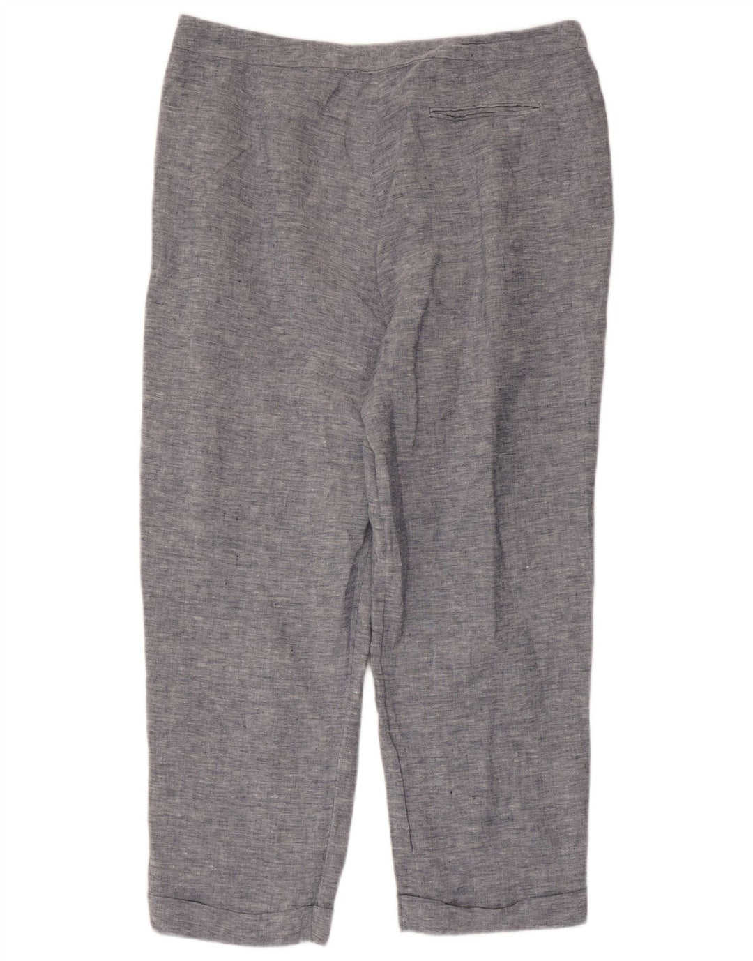 Женские прямые укороченные брюки JAEGER UK 16, большие W36 L25, синий лен