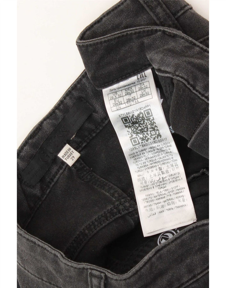Мужские прямые джинсы Guess W29 L32 черные из вискозы