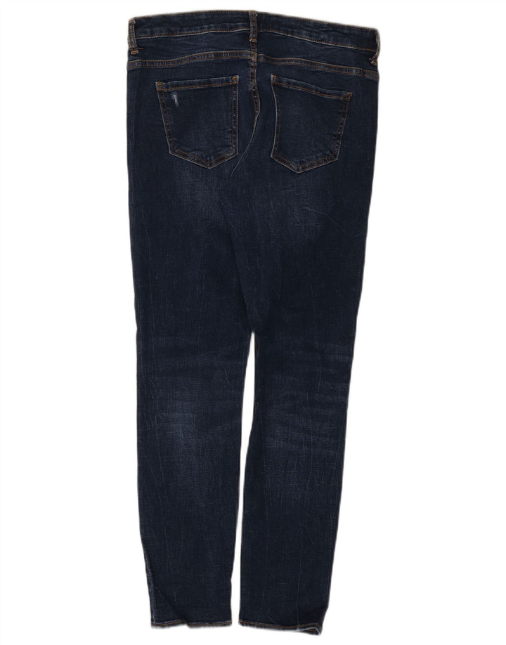Женские потертые джинсы скинни Zara EU 40 Medium W30 L28 Синие
