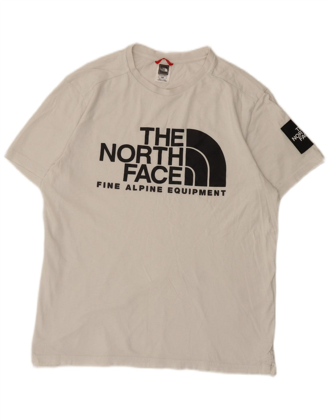 Мужская футболка с рисунком The North Face, средний белый цвет