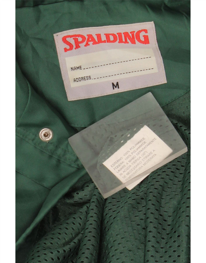 Мужская дождевик свободного покроя Spalding UK 38, полиамид среднего зеленого цвета