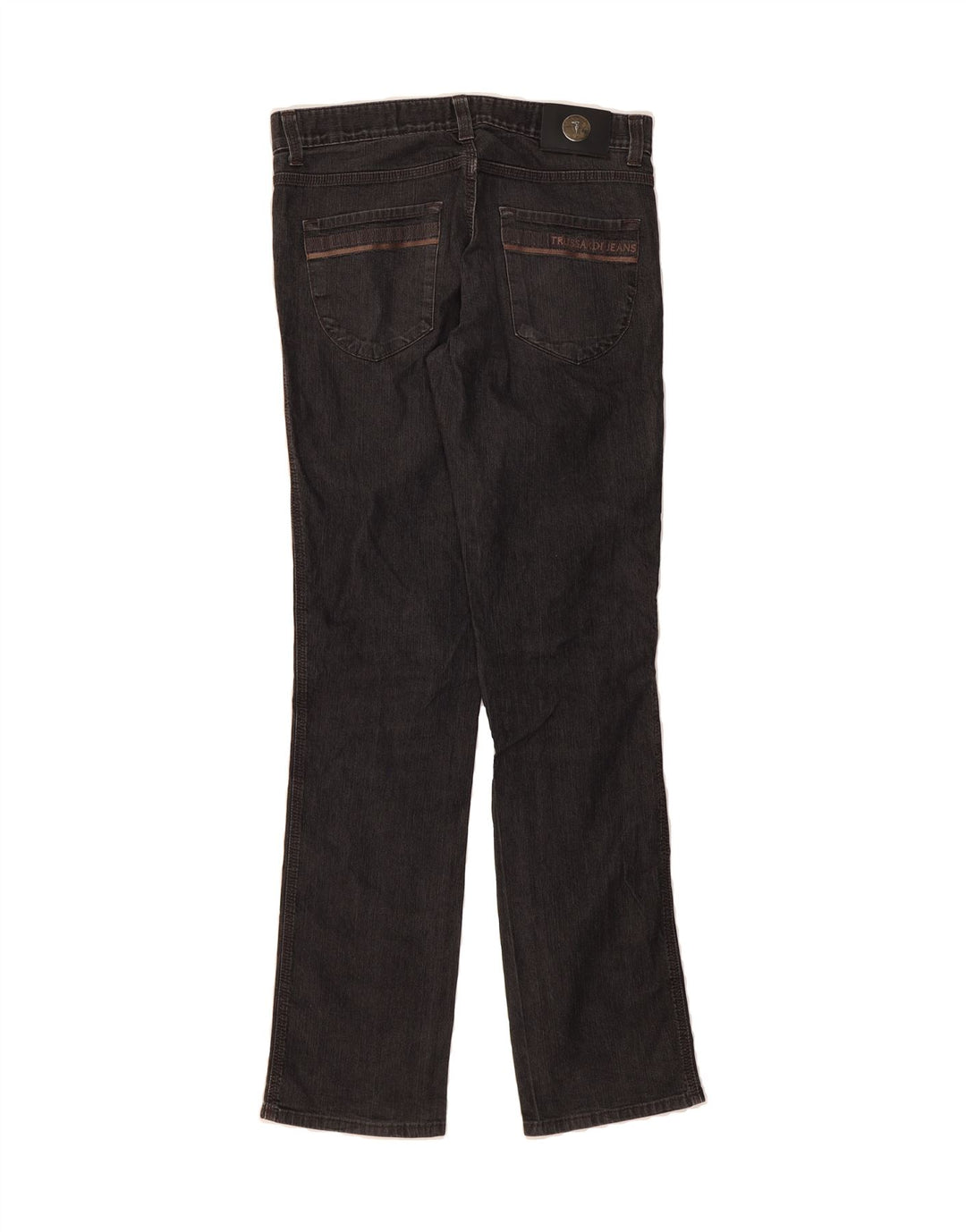 TRUSSARDI Womens Straight Jeans W30 L34 Grey Cotton Vintage Trussardi and Second-Hand Trussardi from Messina Hembry 