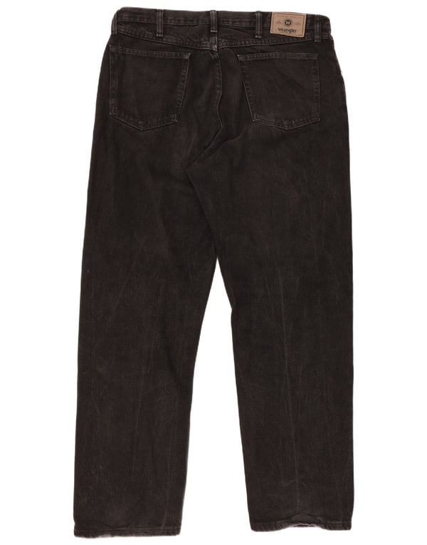 Мужские прямые джинсы свободного покроя Wrangler W36 L32, черный хлопок
