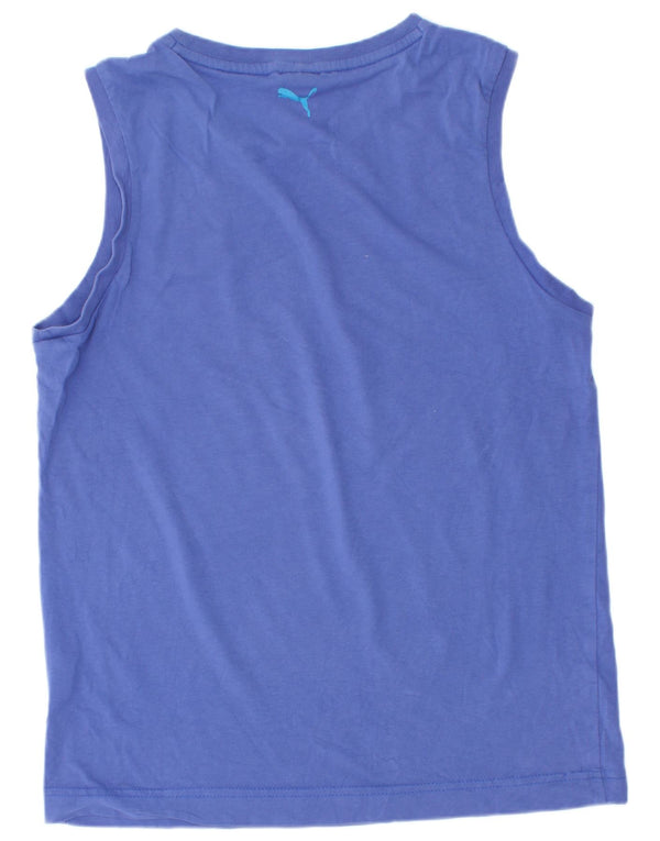 Puma Boys Graphic Vest Top 13-14 Years Blue