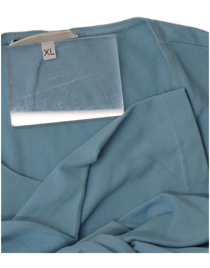 Женский топ Asics с рукавом 3/4 UK 18 XL, синий хлопок