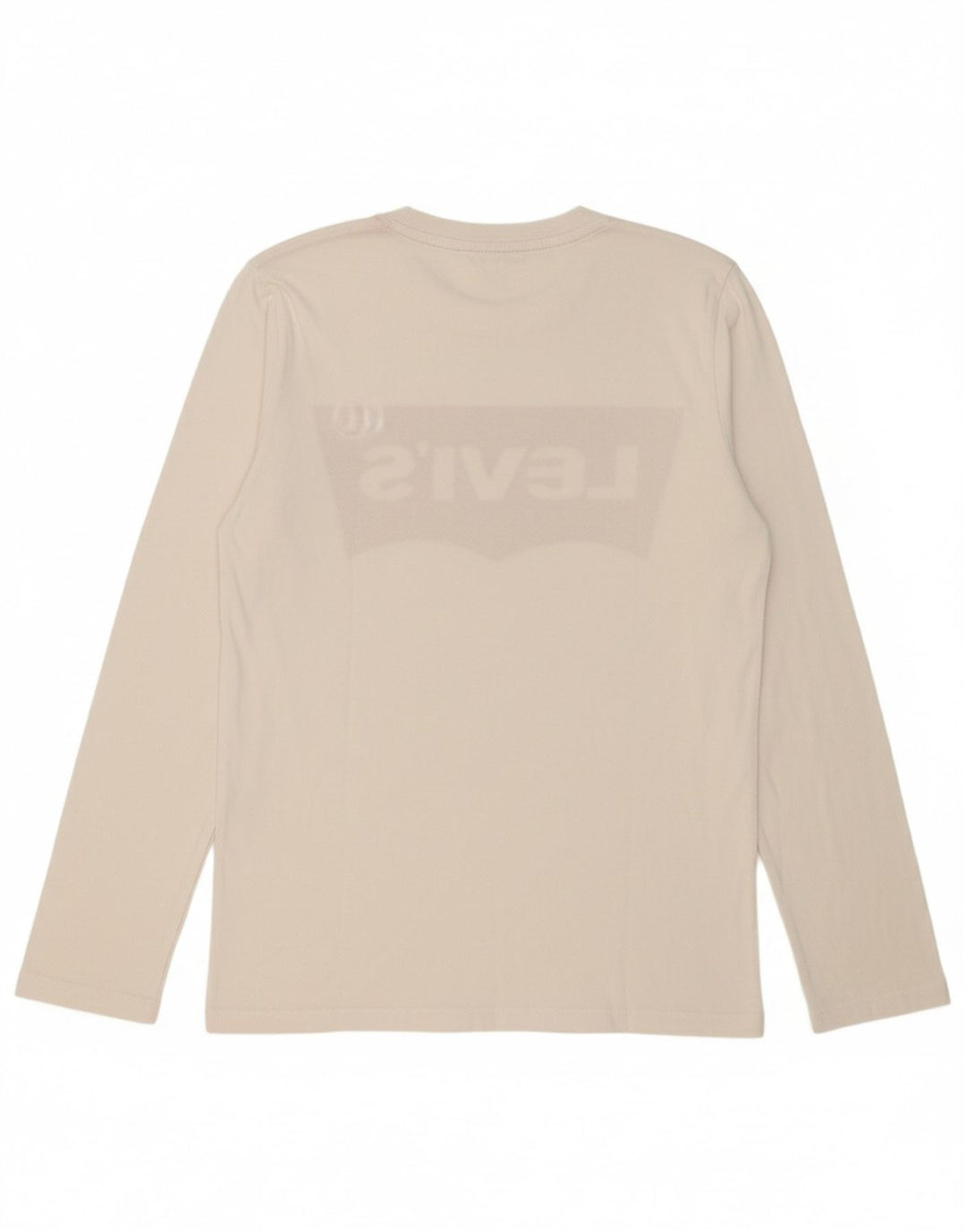 LEVI'S Boys Graphic Top Long Sleeve 13-14 Years White Cotton