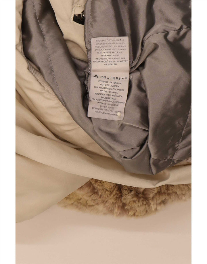 PEUTEREY Женская стеганая куртка IT 40 Medium Beige Полиамид