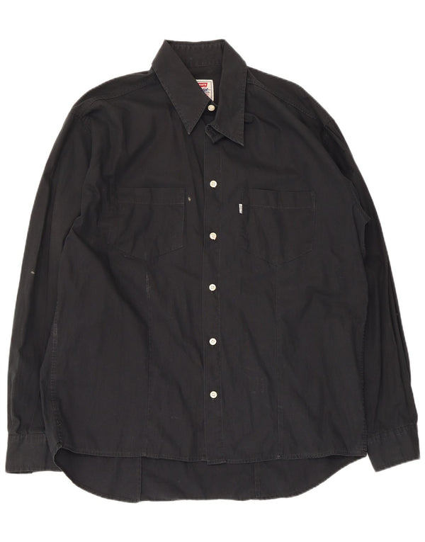 Мужская рубашка Levi's XL, черный хлопок