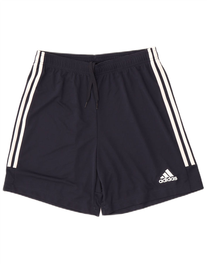 Мужские спортивные шорты Adidas Aeroready среднего размера, темно-синие, полиэстер