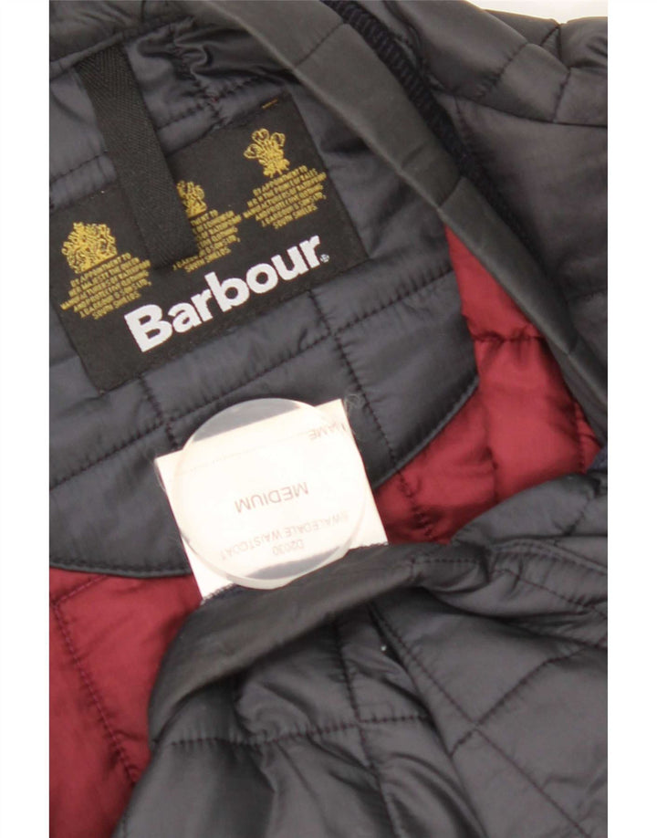 Мужской стеганый жилет Barbour UK 38 средний темно-синий из полиамида