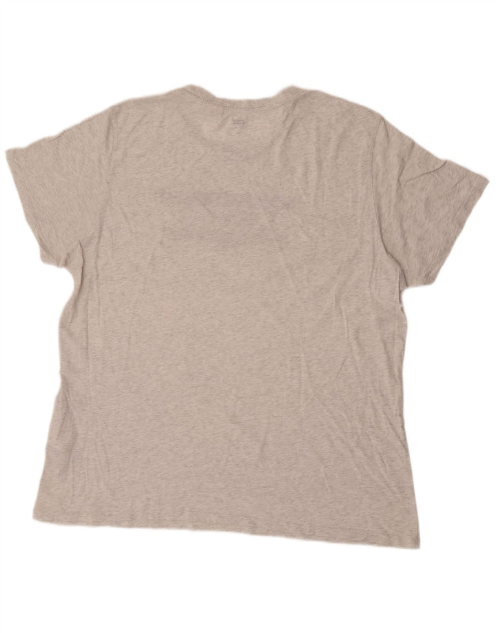 Мужская футболка с рисунком Levi's, 2XL, серый хлопок с крапинками