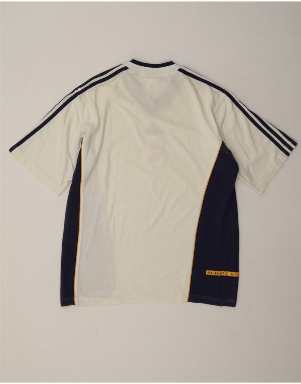 Мужская футболка Adidas Real Madrid Top UK 40/42 Medium Off White Colorblock