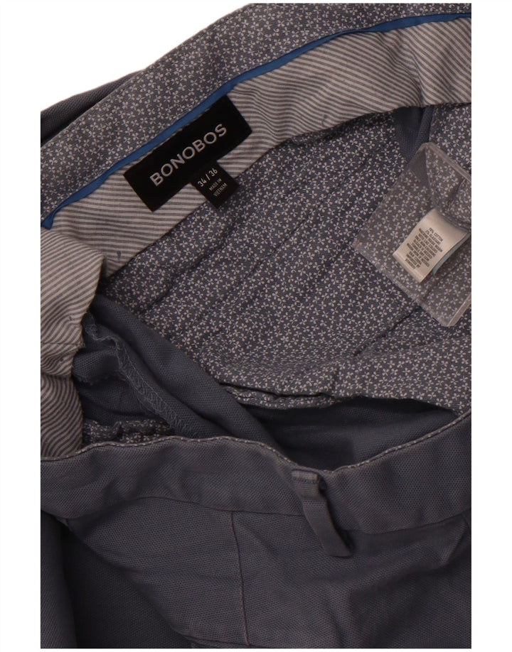 Мужские узкие брюки BONOBOS W34 L36, синий хлопок
