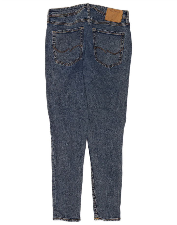 Мужские узкие джинсы JACK & JONES W33 L32 синие, хлопок