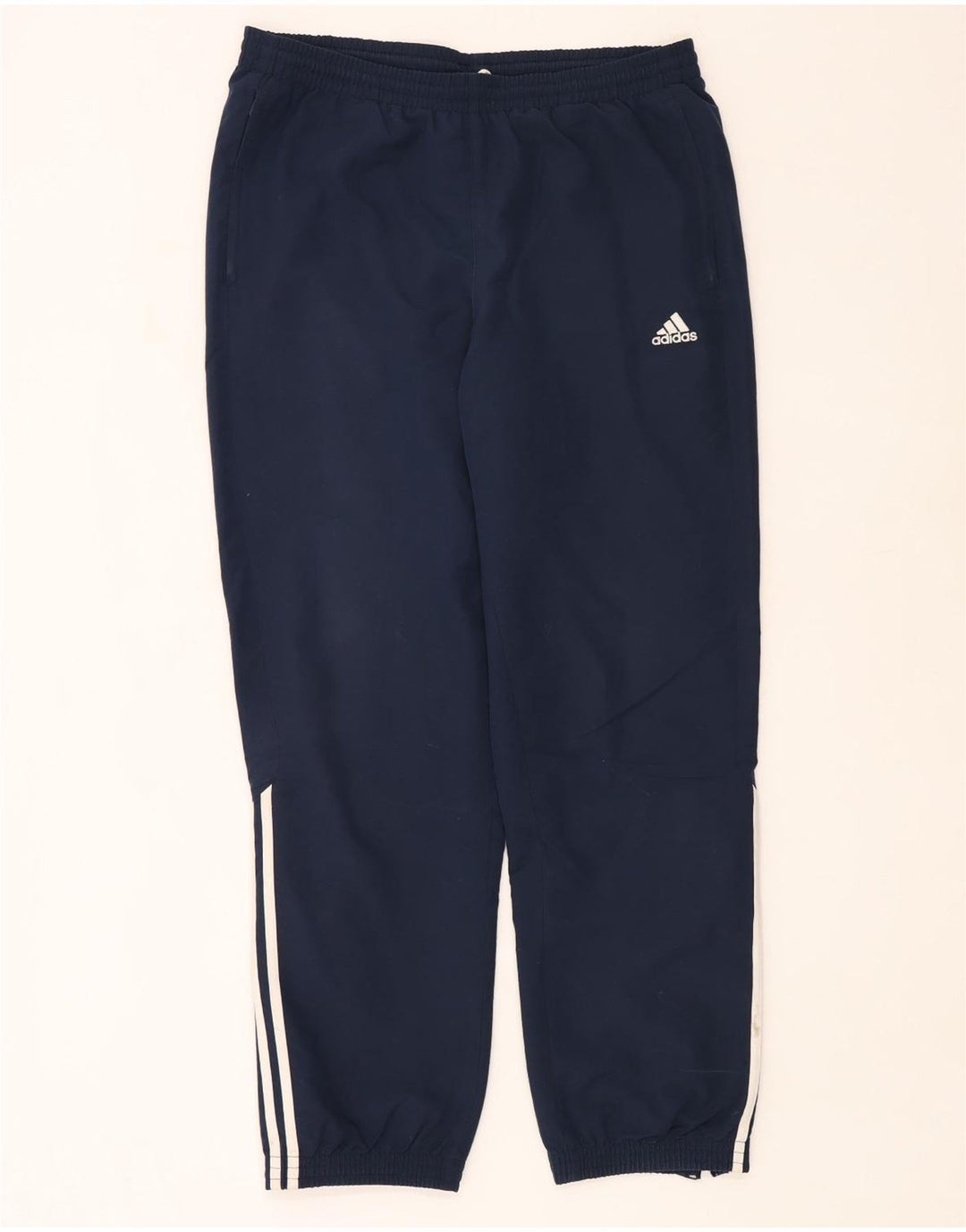 Adidas Мужские спортивные брюки Джоггеры Большой темно-синий полиэстер