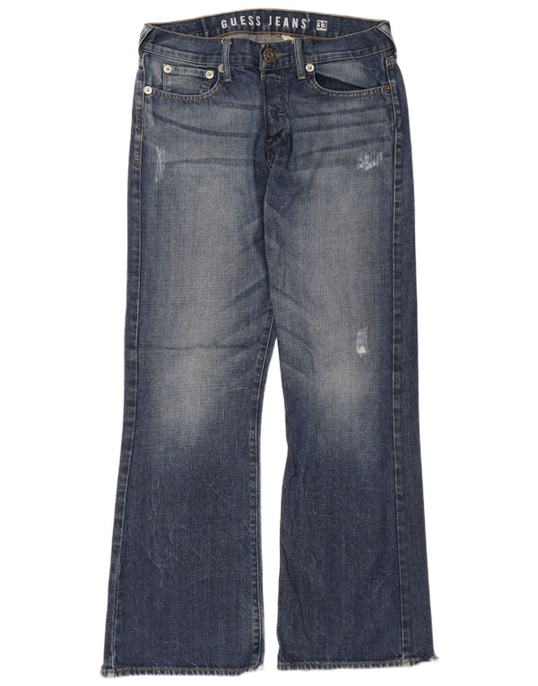 Женские джинсы Bootcut Guess W33 L33 синие, хлопок