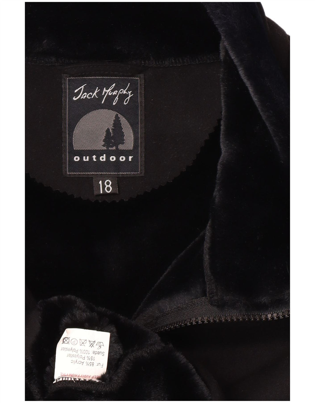 JACK MURPHY Womens Gilet UK 18 XL  Black Acrylic