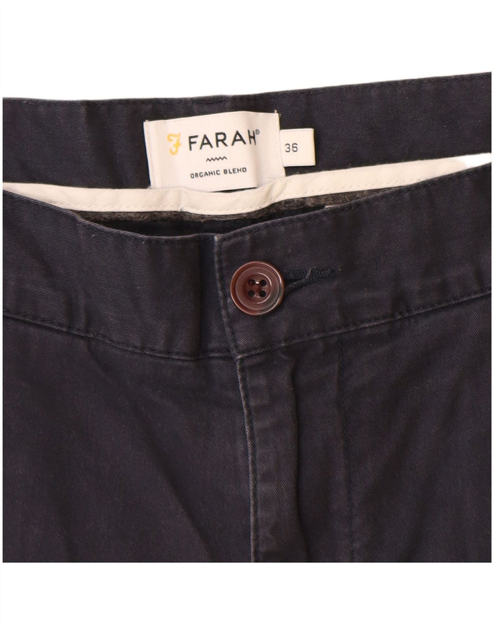 Мужские шорты чинос Farah W36, большие темно-синие, хлопок