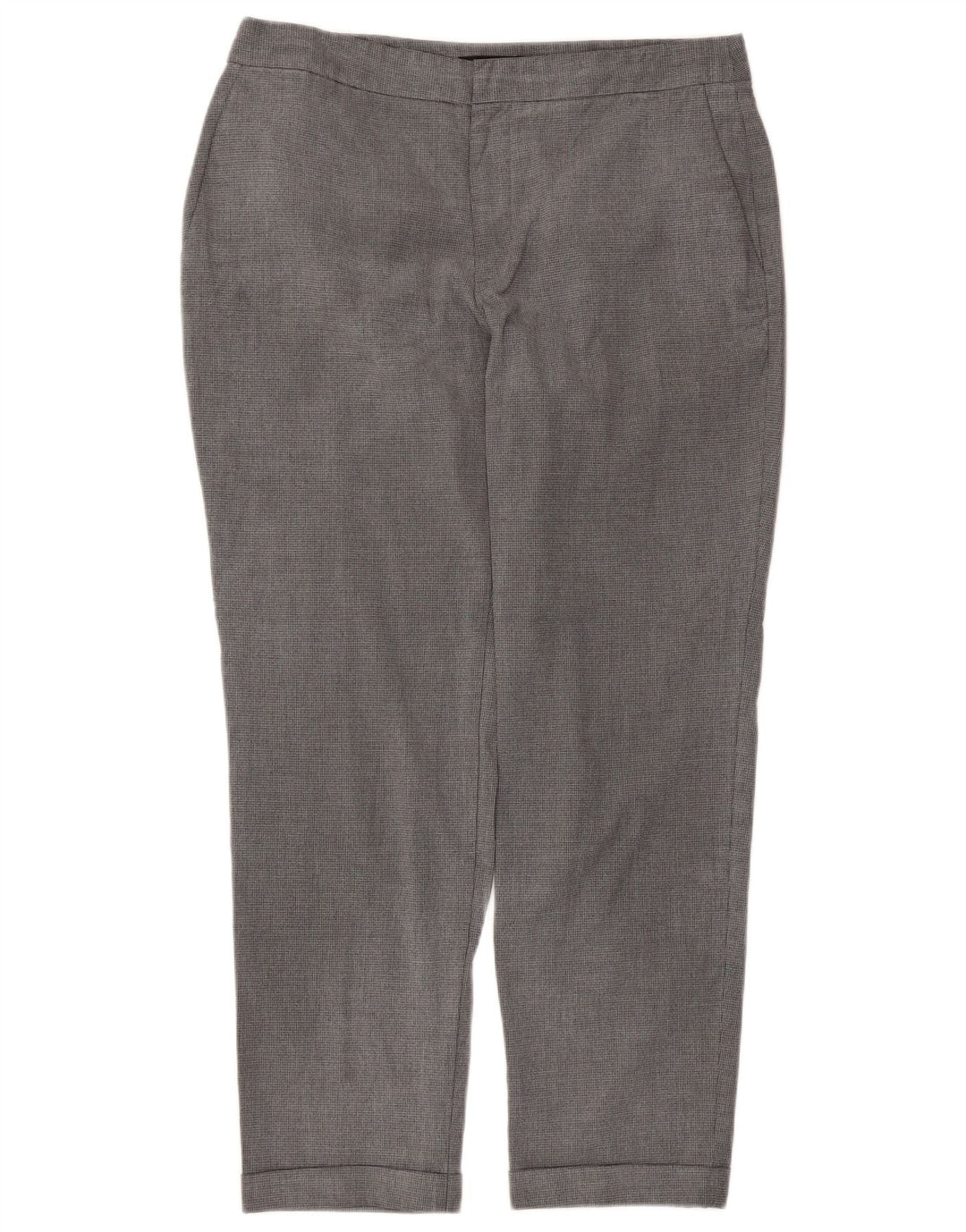 Женские прямые брюки чинос Zara EU 40 Medium W30 L27 Серые с узором "гусиные лапки"