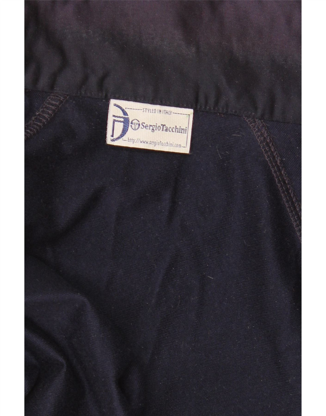 Мужская спортивная куртка с графическим рисунком Sergio Tacchini XL, темно-синяя
