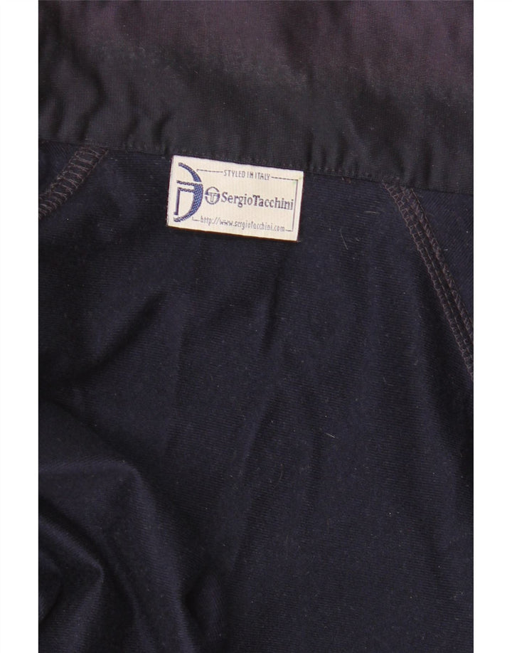 Мужская спортивная куртка с графическим рисунком Sergio Tacchini XL, темно-синяя