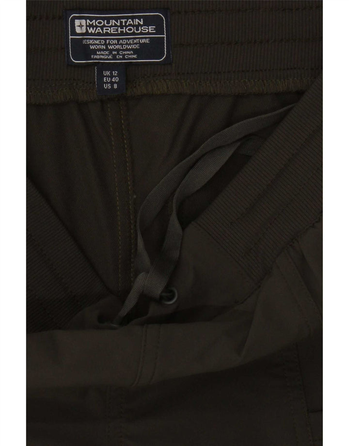 Женские спортивные шорты Mountain Warehouse UK 12, средний цвет хаки, полиэстер