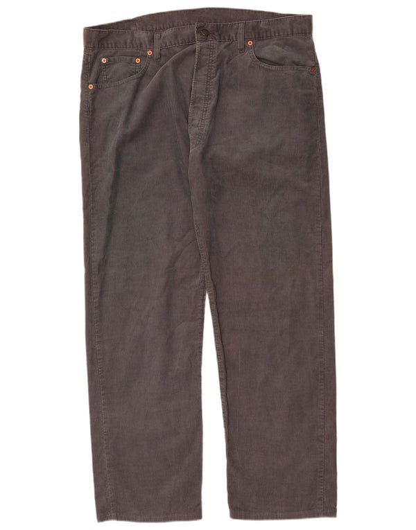 Мужские прямые вельветовые брюки Levi's 551 W40 L29 серые, хлопковые