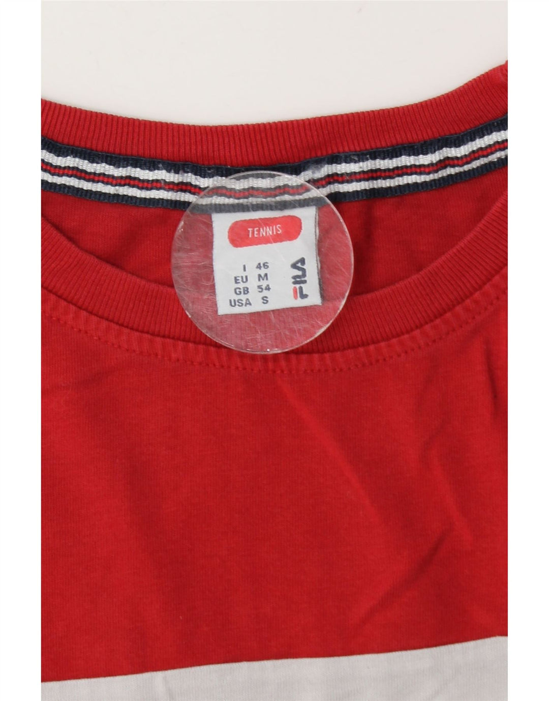 Мужская теннисная футболка с рисунком Fila IT 46, маленькая, разноцветная