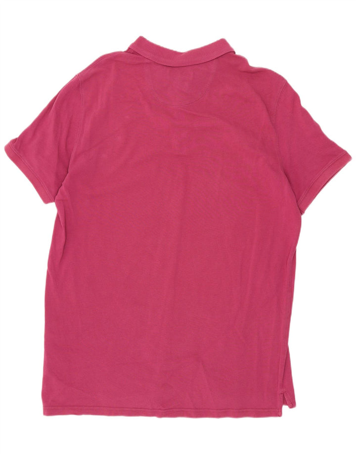 Мужская рубашка-поло Massimo Dutti XL, розовый хлопок