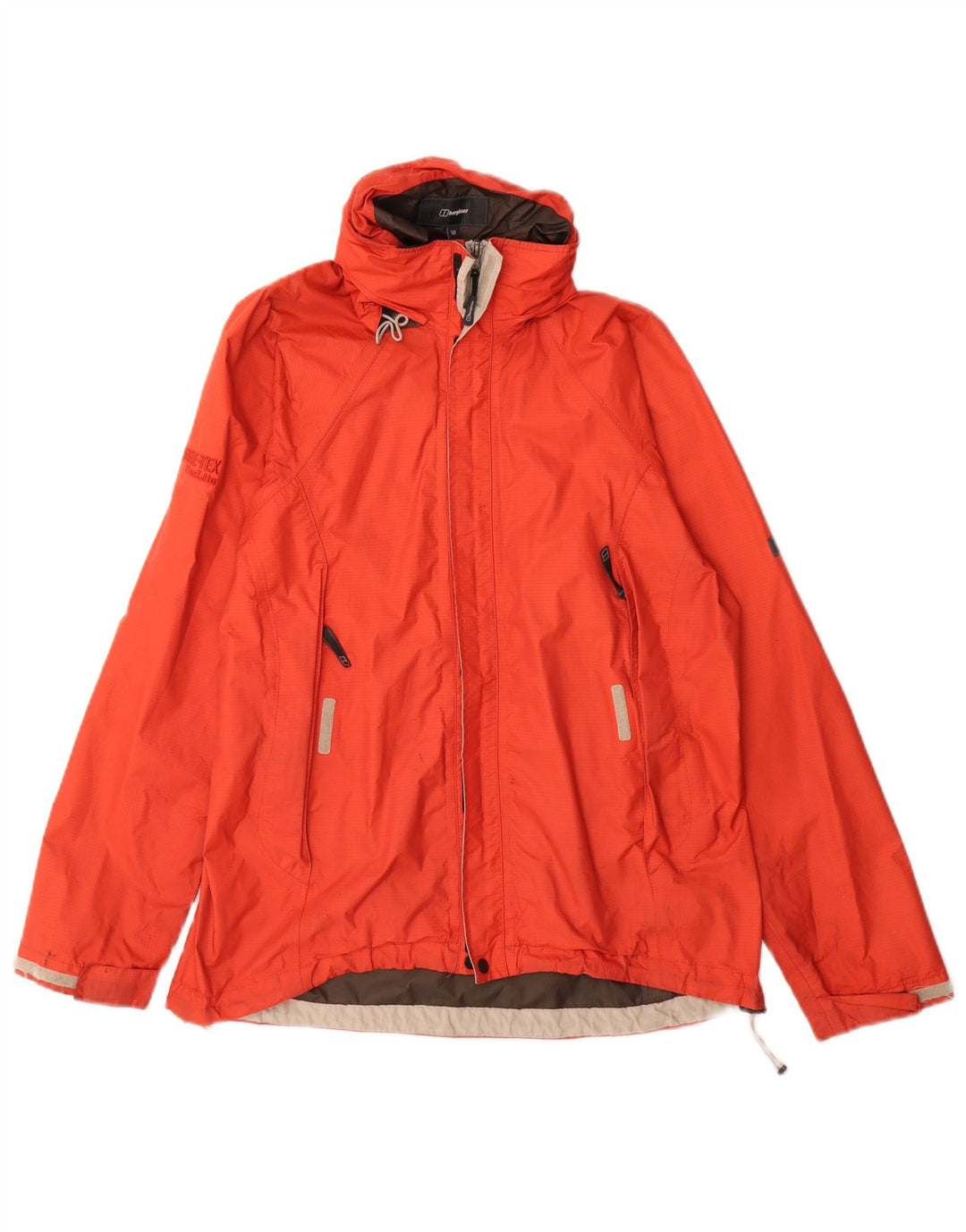 Berghaus Женская ветровка оверсайз с капюшоном UK 10, маленькая оранжевая