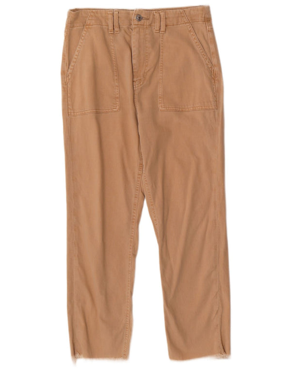 Женские прямые укороченные брюки Marks & Spencer UK 12 Medium W30 L25 Бежевые