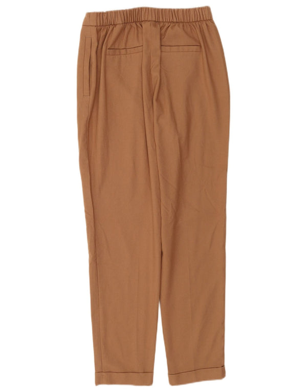 Женские прямые брюки чинос Marks & Spencer UK 8, маленькие W26 L28, коричневые