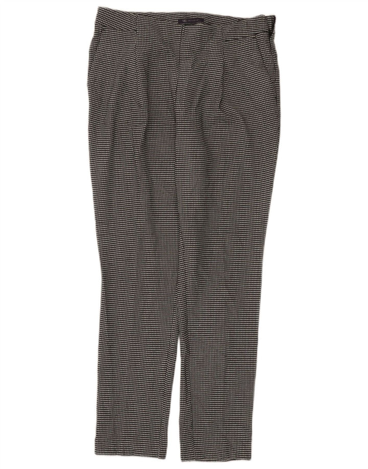 Женские брюки чинос Marks & Spencer UK 12, средние W32 L29, черные в клетку