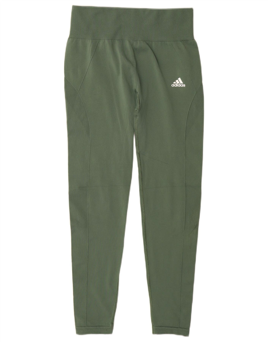 Женские леггинсы Adidas UK 8/10, маленький зеленый полиэстер