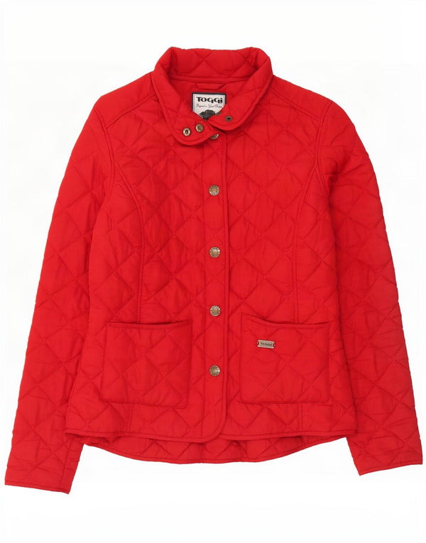 Toggi Womens Quilted Jacket UK 10 Small Red Polyester